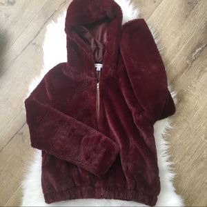 Super Soft Red Zip Up Jacket