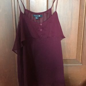 Burgundy Forever 21 Top