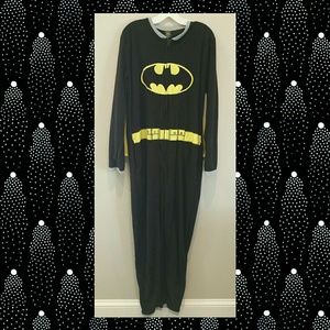 BATMAN FLEECE PAJAMAS ONESIE UNION SUIT SLEEPER