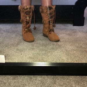 Sporto Sally Winter Lace Up Boots Faux Fur lining