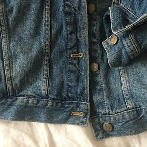 madewell shrunken stretch jean jacket