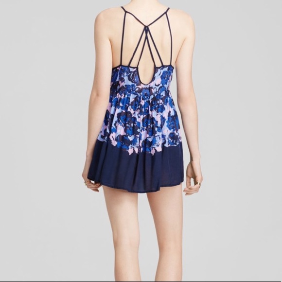Free People Dresses & Skirts - NWT sexy Free People blue floral slip dress sz Sm