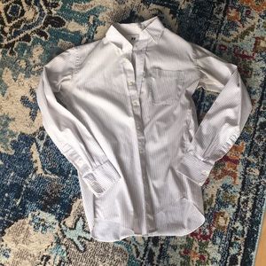 Uniqlo men's button down pinstriped shirt
