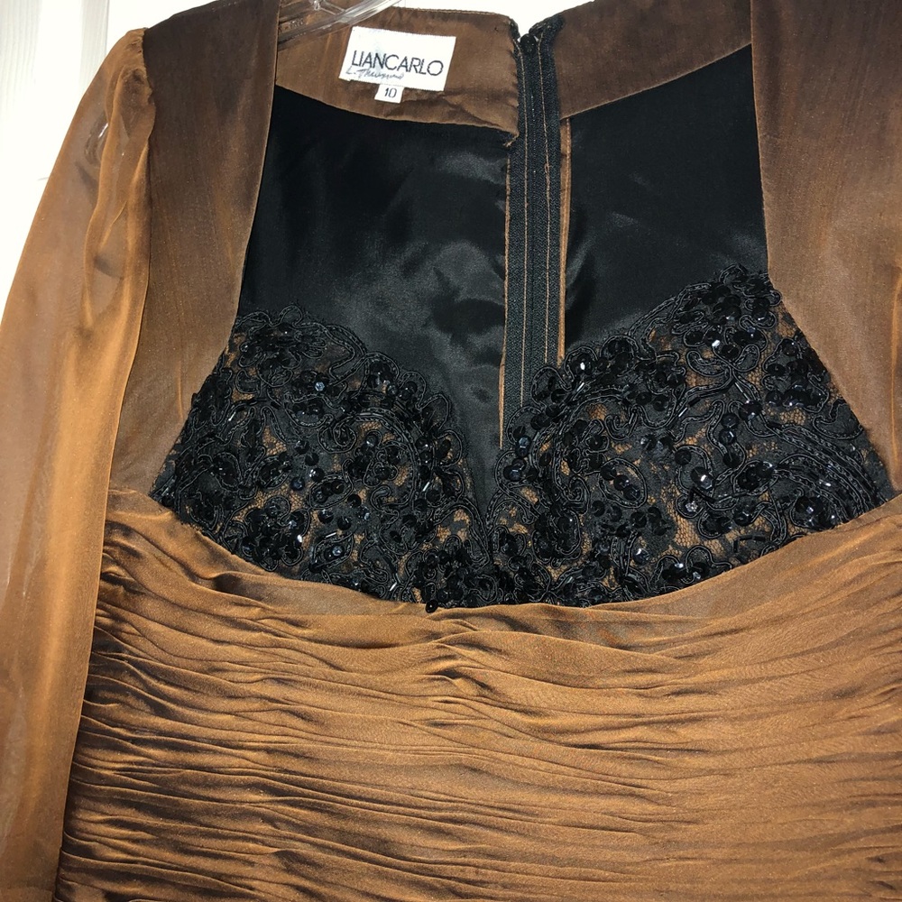 Brown formal dress