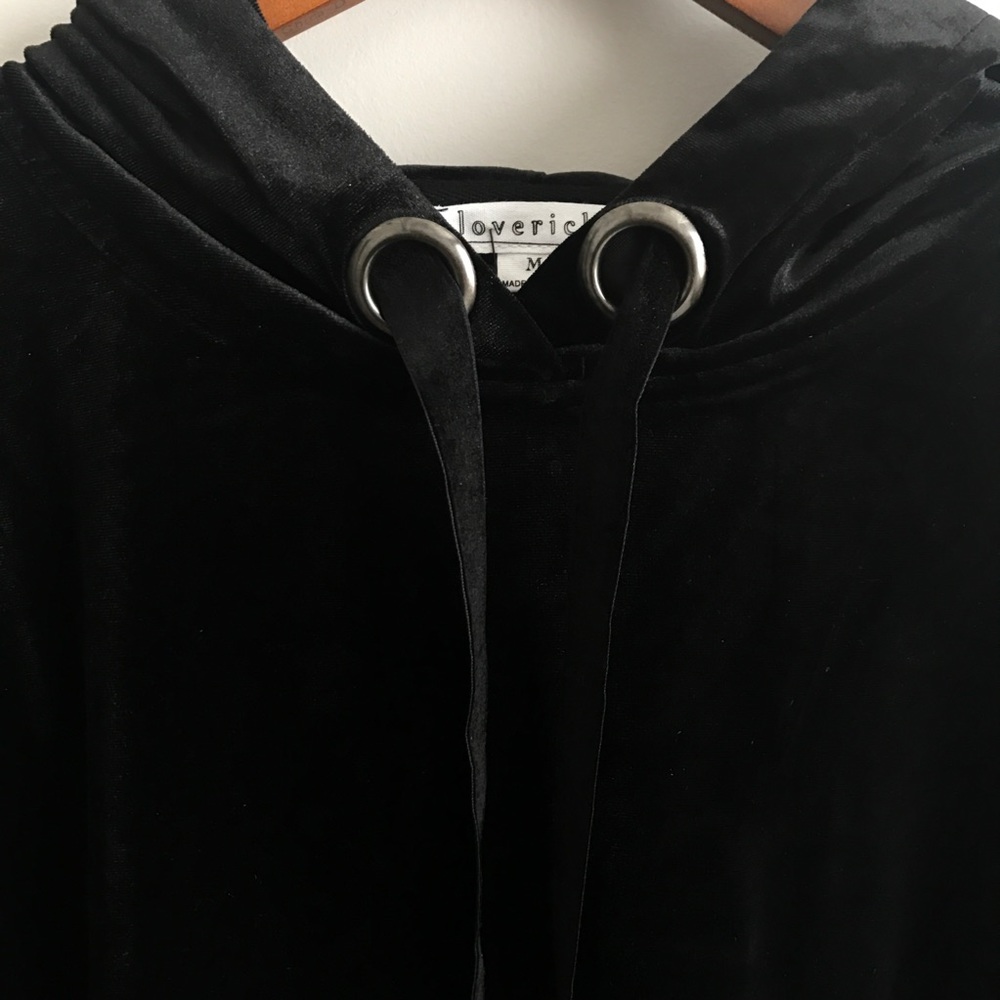 Black Velvet Hoodie - Picture 7 of 8