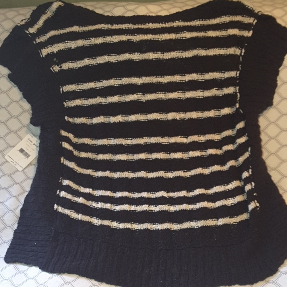 πΉHPπΉ Free People knit flutter top sweater large - Picture 5 of 8
