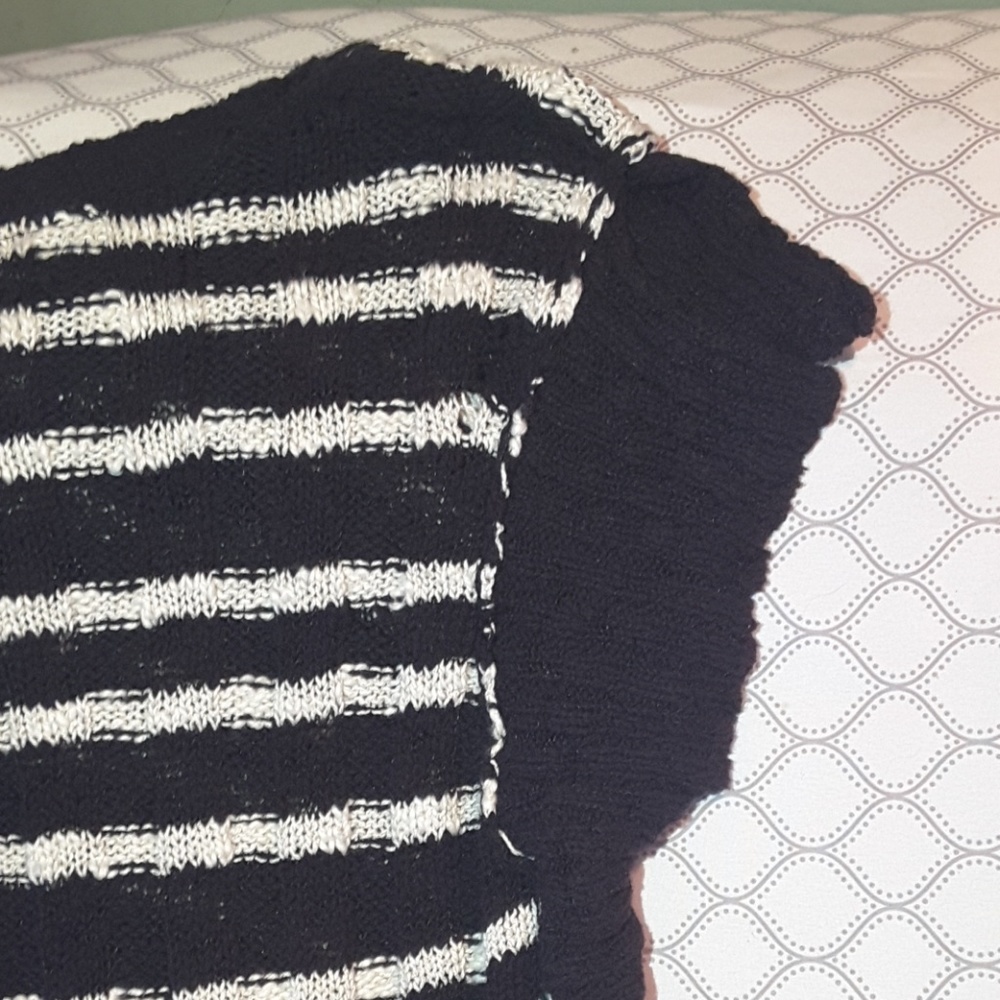 πΉHPπΉ Free People knit flutter top sweater large - Picture 6 of 8