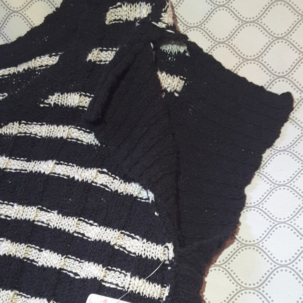 πΉHPπΉ Free People knit flutter top sweater large - Picture 7 of 8