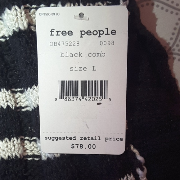 🌹HP🌹 Free People knit flutter top sweater large - Picture 4 of 8