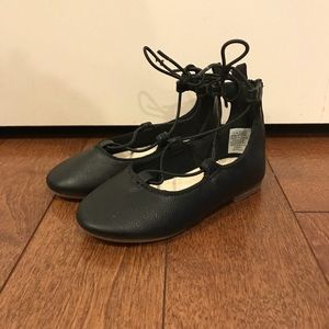 Toddler lace up flats