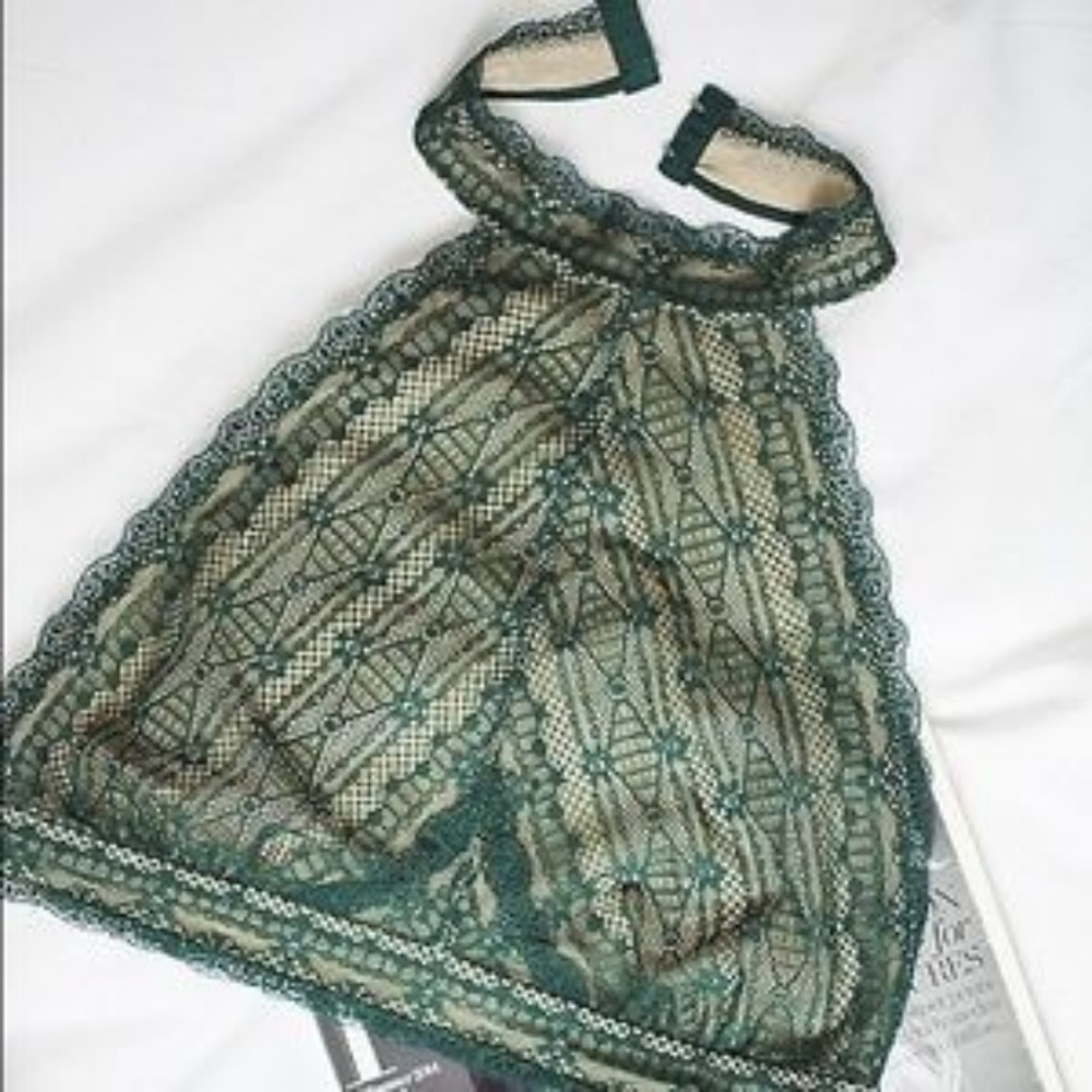 NWOT Free People Emerald High Neck Bralette