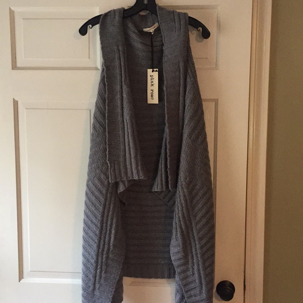 Grey sleeveless vest