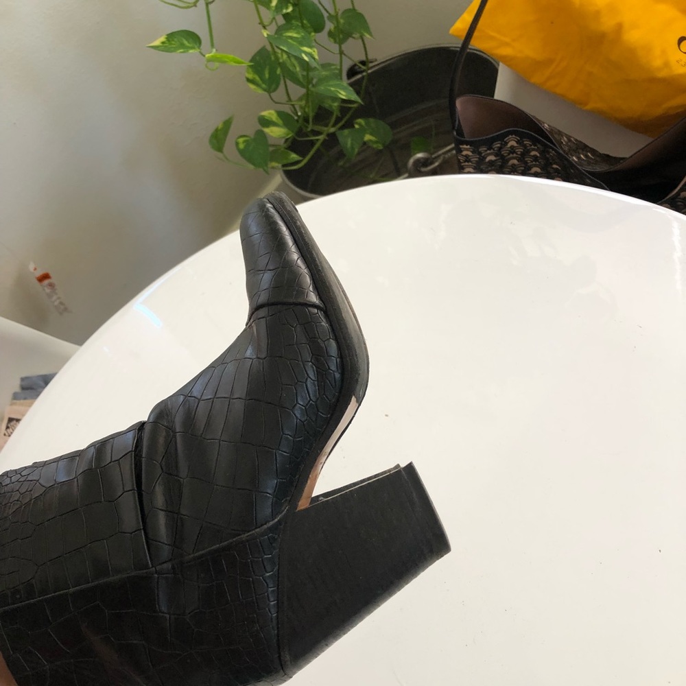 Rag And Bone Newbury Booties In Embossed Croc - image 5