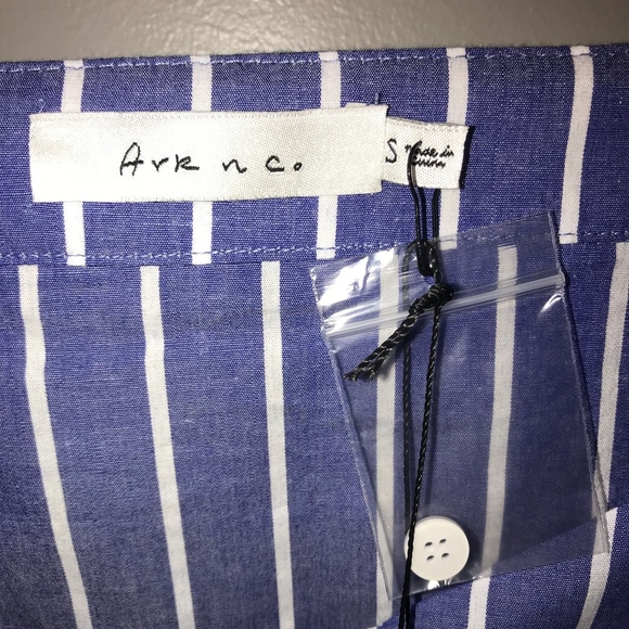 NWT! Ark. & Co. blue with white striped dress - Picture 2 of 7