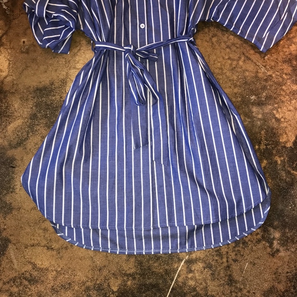 NWT! Ark. & Co. blue with white striped dress - Picture 7 of 7