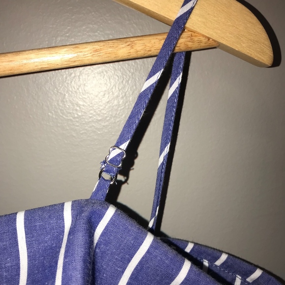 NWT! Ark. & Co. blue with white striped dress - Picture 3 of 7