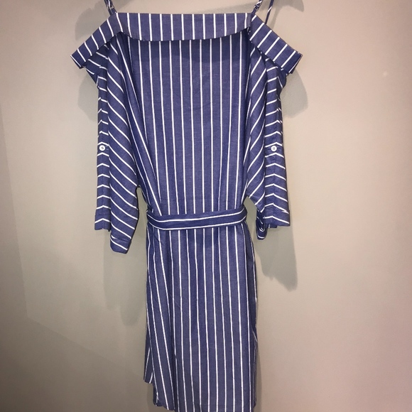NWT! Ark. & Co. blue with white striped dress - Picture 5 of 7
