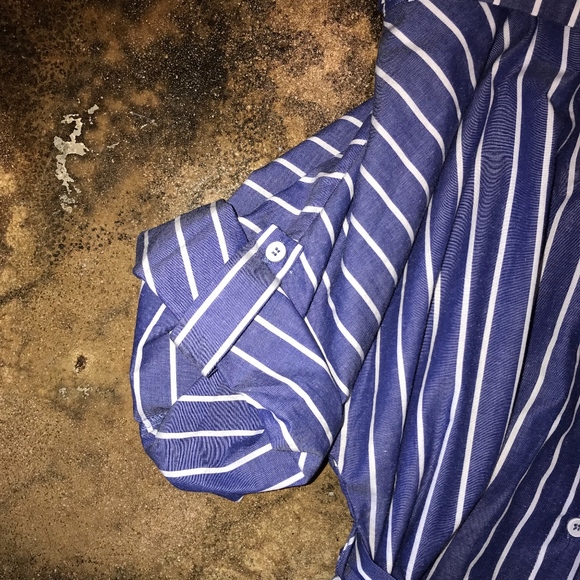 NWT! Ark. & Co. blue with white striped dress - Picture 6 of 7