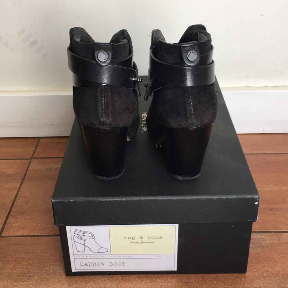 Rag And Bone Suede Harrow Boot In Asphalt. - image 6