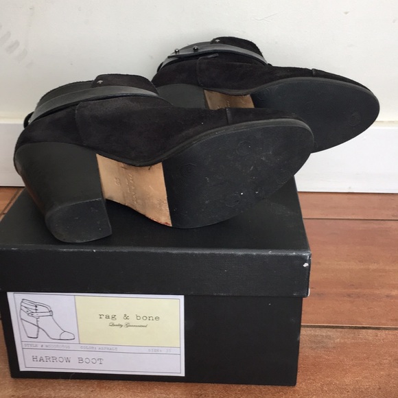 Rag and Bone Suede Harrow boot in Asphalt. - Picture 5 of 8