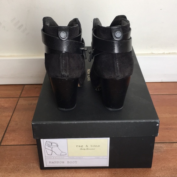 Rag and Bone Suede Harrow boot in Asphalt. - Picture 6 of 8