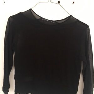 Zara crop top black