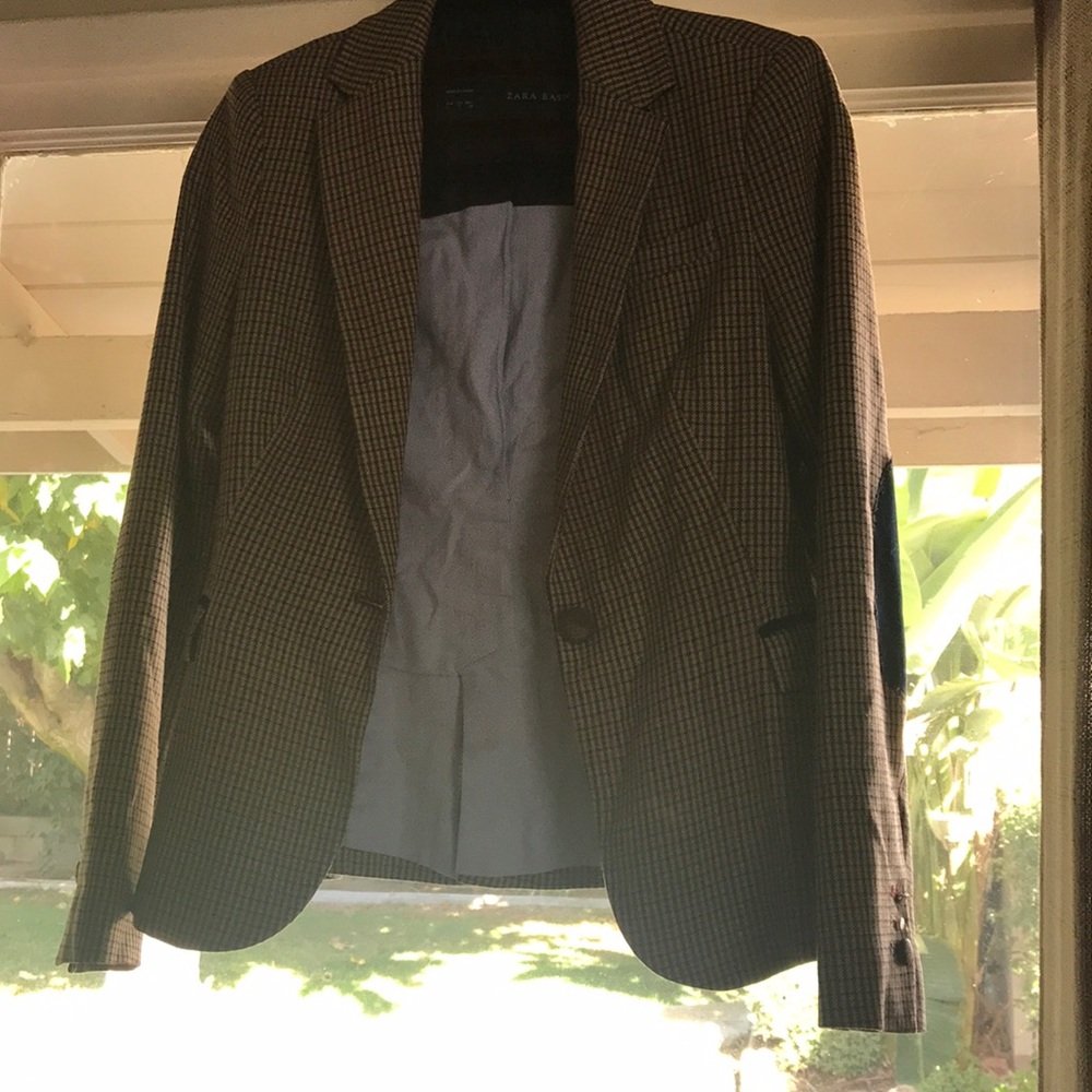 Zara Basic Blazer with elbow patches