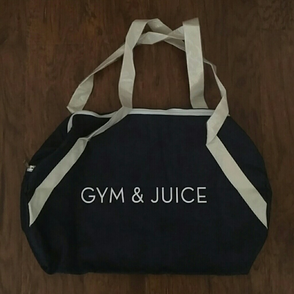 Denim gym bag