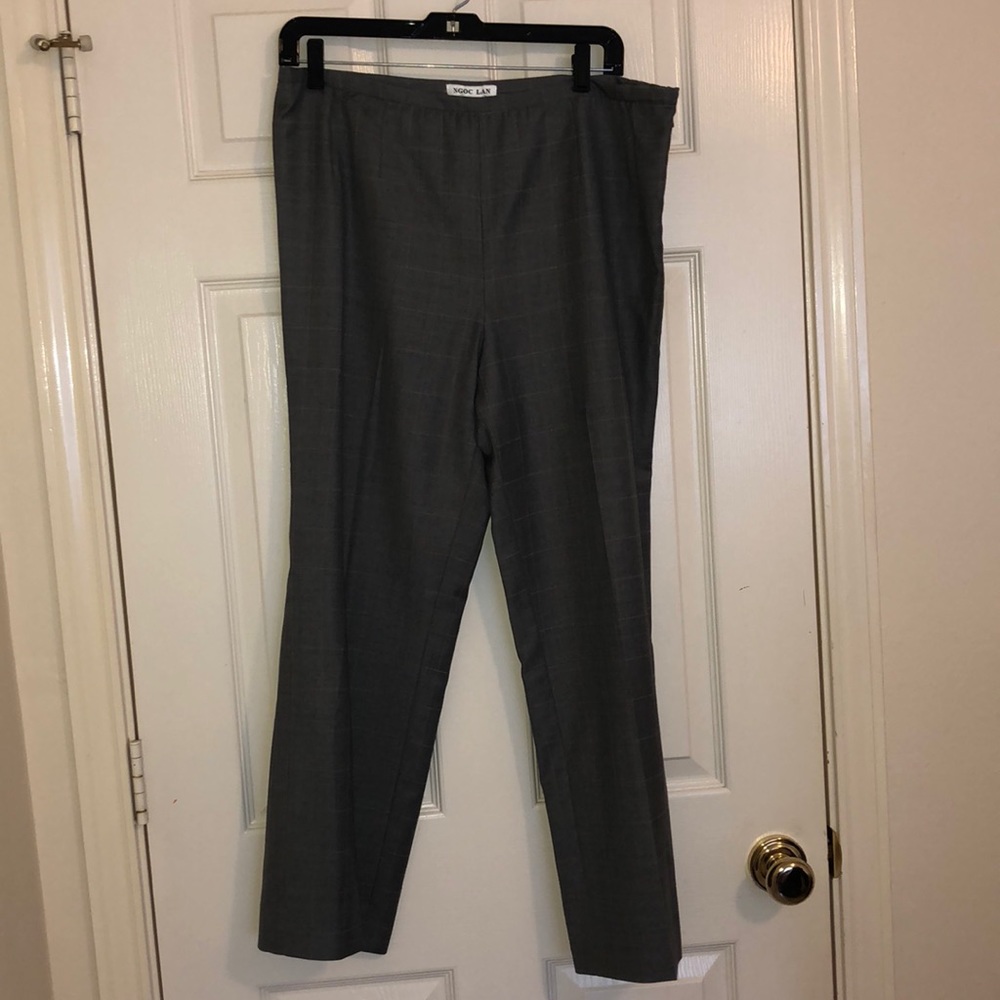 Plaid suit pants