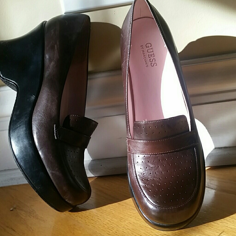 Yes, Guess platform loafers!