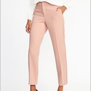 Old Navy Pink Mid rise Harper Pants Sz 4