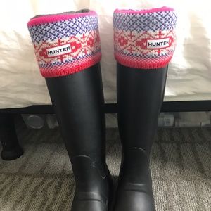 Hunter Tall Boot Socks - Fair Isle  (Medium)