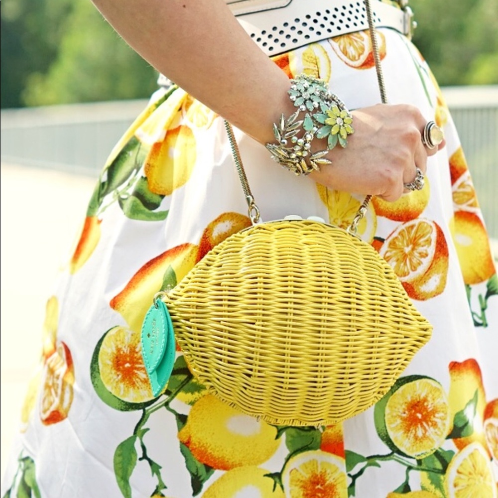 Kate Spade wicker lemon bag!