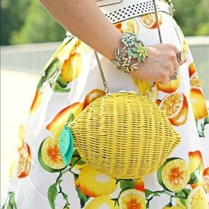 Kate Spade wicker lemon bag!