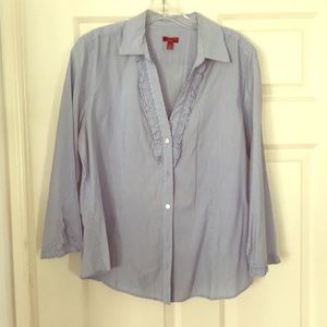 Stylish delicate pinstriped blouse