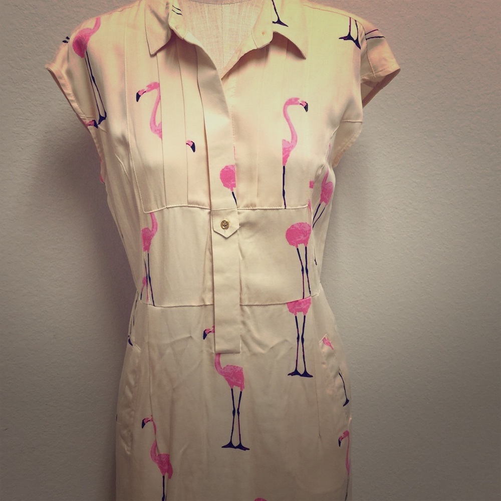 Flamingo shirt dress by Vero Moda