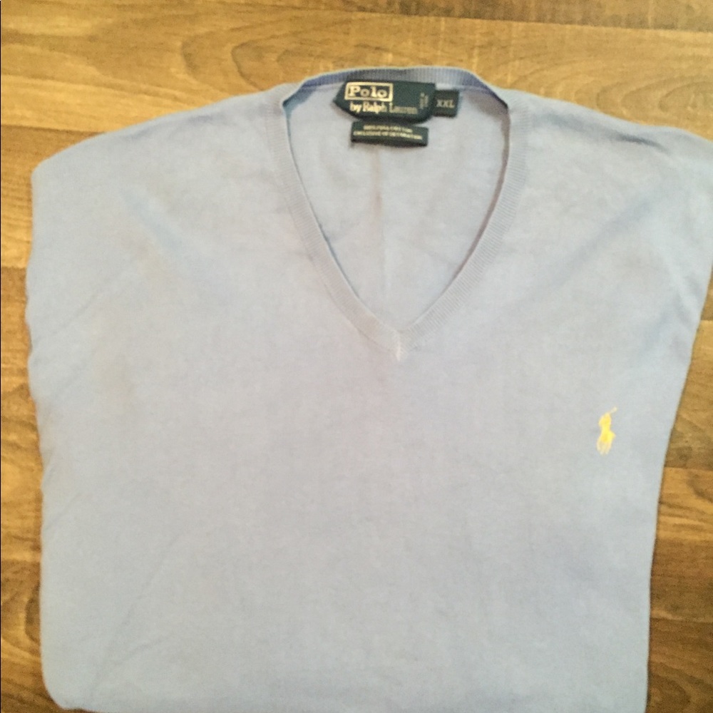 Polo by Ralph Lauren V-Neck Pima Cotton Sweater