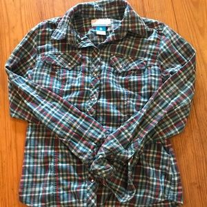 Columbia flannel shirt xs
