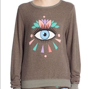 Wildfox third eye sweatshirt in brown