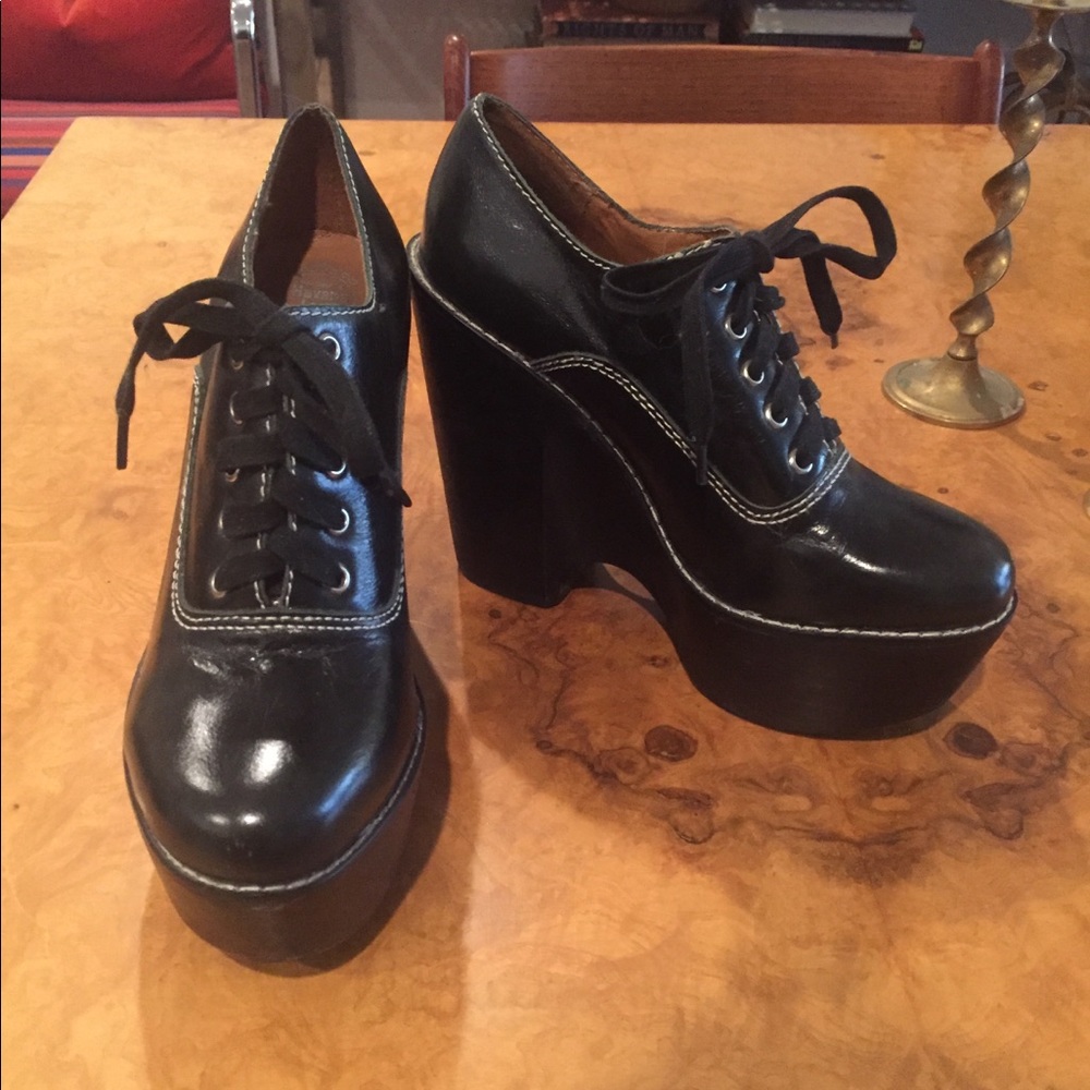 Jeffrey Campbell Dark Green Tardy Boots Size 8.5