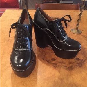 Jeffrey Campbell Dark Green Tardy Boots Size 8.5