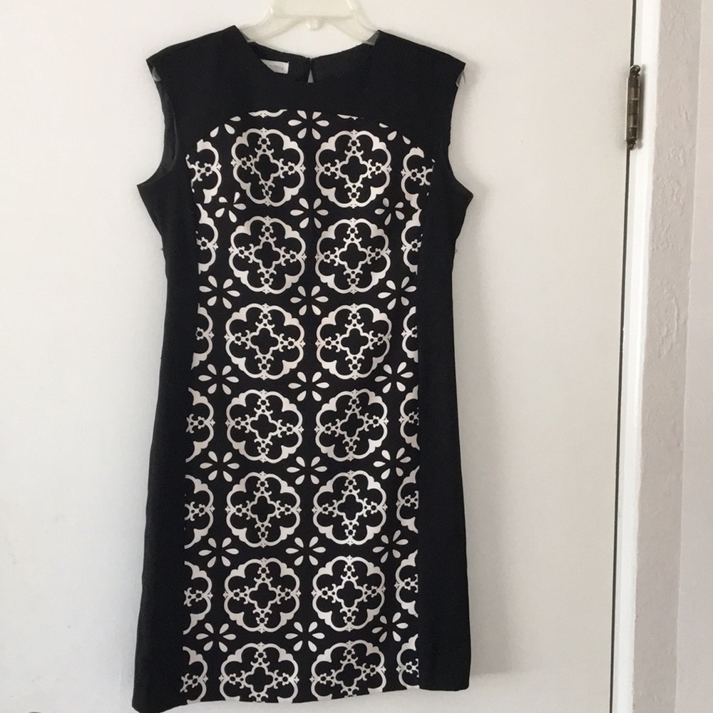Retro Black and White Dress
