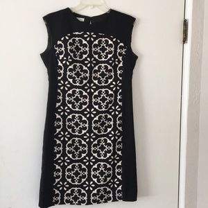 Retro Black and White Dress