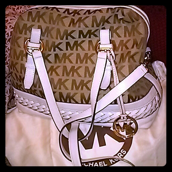 SOLD Michael Kors GUC braided grayson - Picture 1 of 4