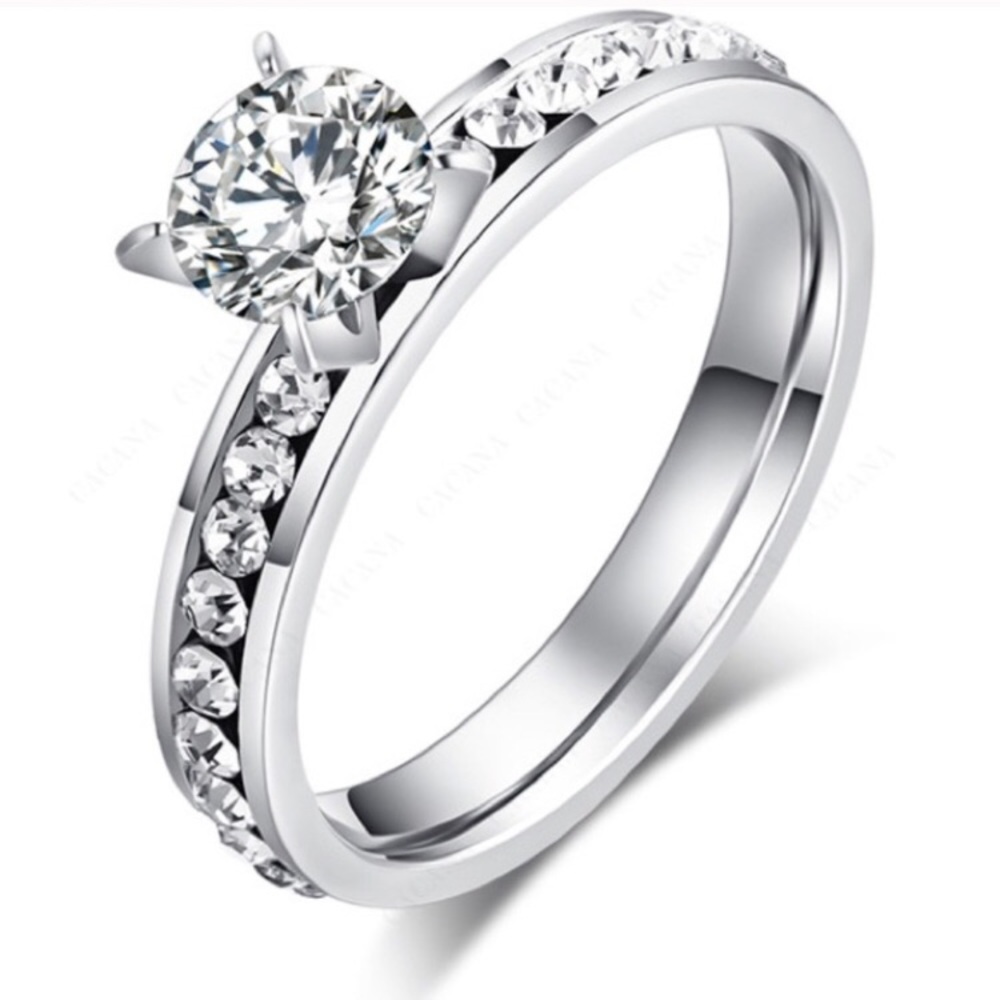 NEW 18K White Gold Diamond Halo Wedding Ring - Picture 1 of 7