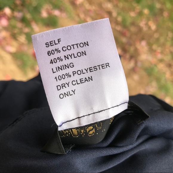 Tadashi Shoji Lace Bandage Dress Blue/Nude - Picture 6 of 8