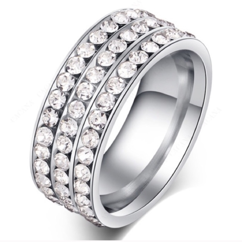 NEW 925 Sterling Silver Diamond Ring - Picture 2 of 6
