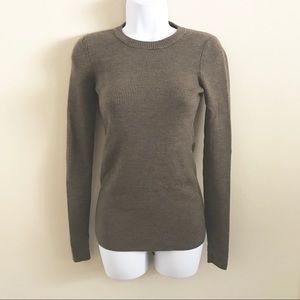 J.Crew black label brown knit sweater