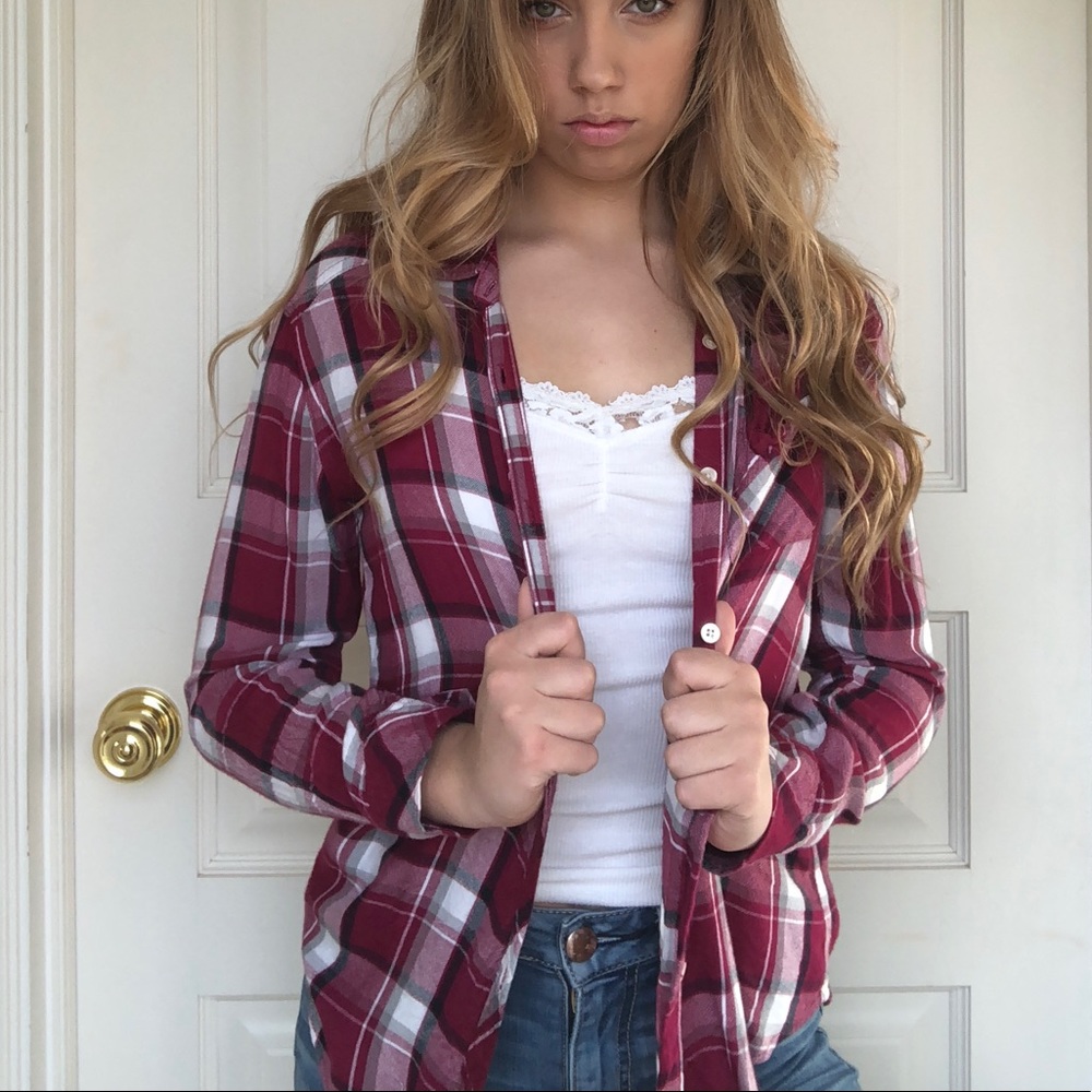 abercrombie red flannel