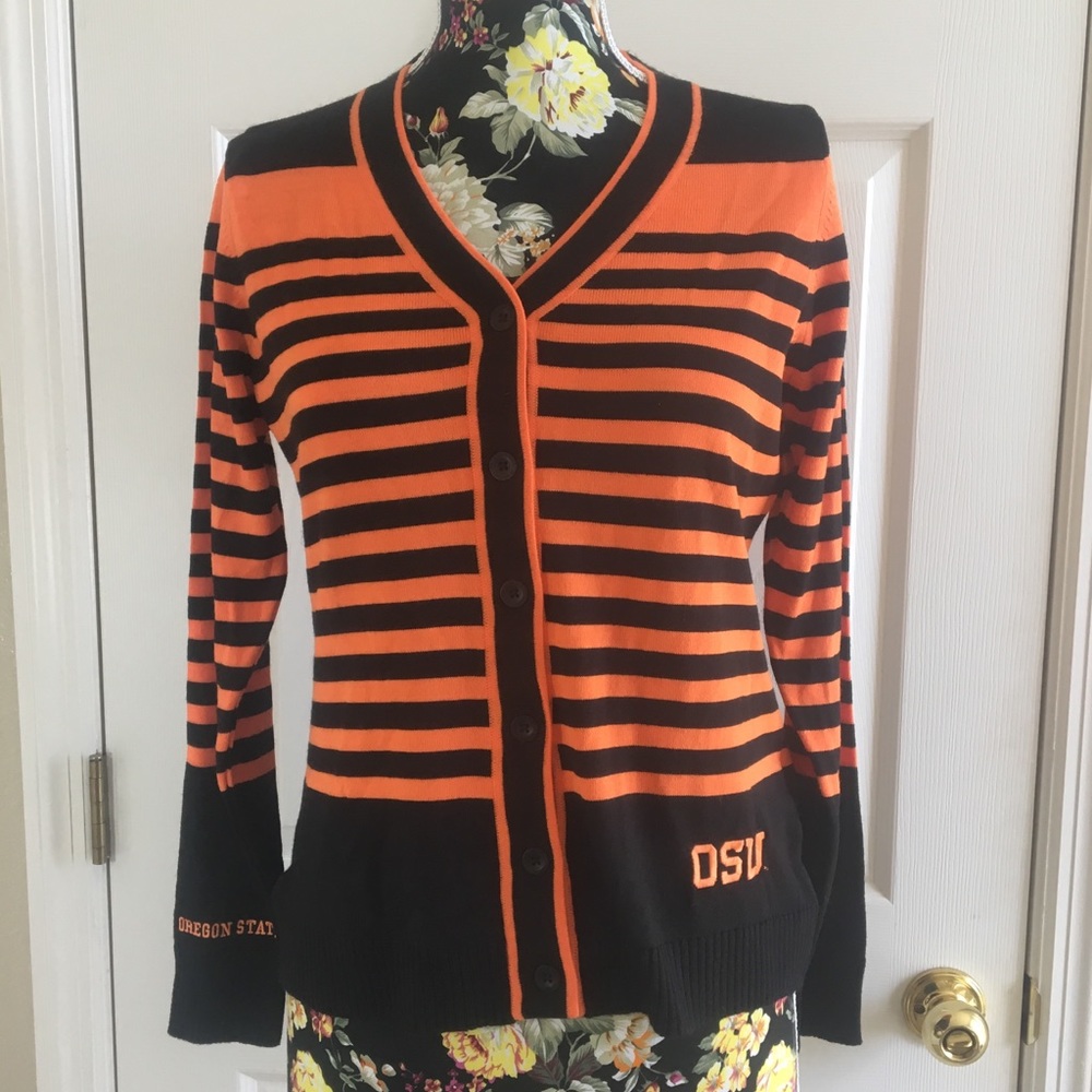 Emerson Street PC Oregon State Cardigan Sz S NWT